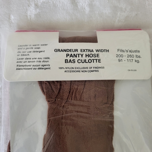Vintage Queen Size Pantyhose. Size XL. Brown/Spice - Picture 5 of 5